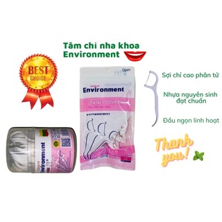 Tăm chỉ nha khoa Environment Việt Nam gói 50-80-hộp 50, tăm nha khoa, chăm sóc răng miệng