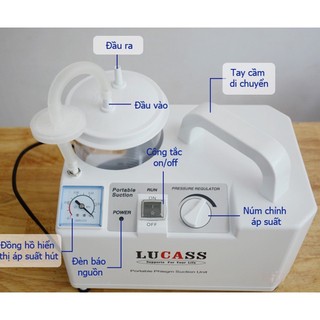 Máy hút dịch 1 Bình Model SS-6A - Hãng Lucass