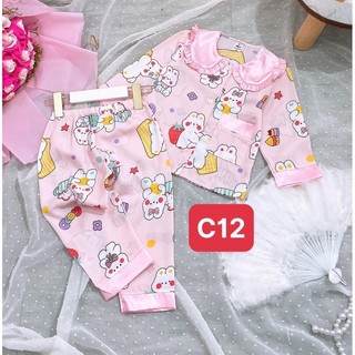 bộ pizama lụa mango sz 9-21kg