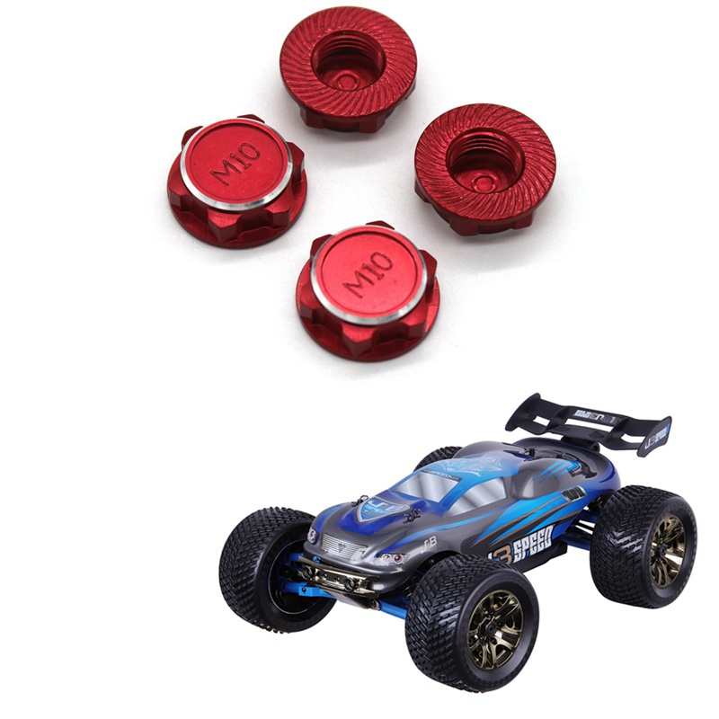 Bộ 4 Đai Ốc Kim Loại 17mm M10 NT002 Cho JLB Racing CHEETAH 11101 21101 J3 Tỉ Lệ 1 / 10