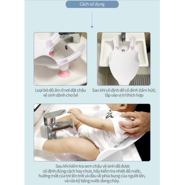 Kệ rửa vệ sinh đa năng cho bé/ Bệ đa năng hỗ trợ tắm cho bé nhập khẩu Budsia Hàn Quốc