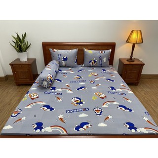 Ga/Drap lẻ thun lạnh in 3D HÀN QUỐC -CAO CẤP (size 1.4*2m nệm dưới 20cm)