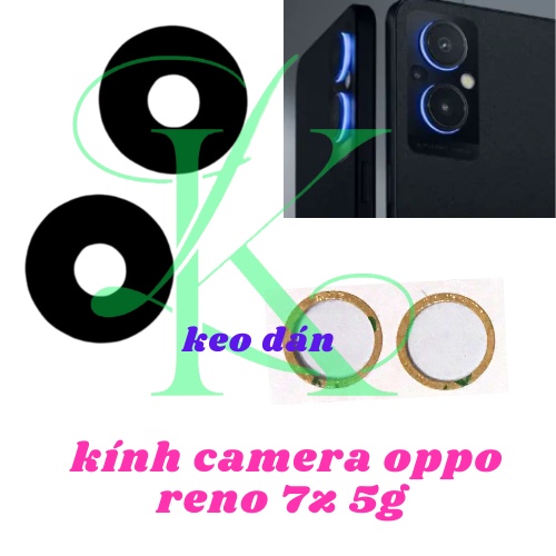 Kính camera oppo reno 7z kèm keo dán
