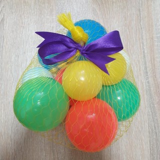  Bóng nhựa đồ chơi cho bé set 5 bóng to 5 bóng bé nhiều màu sắc sử dụng khi tắm bơi lều quây nhà bóng 