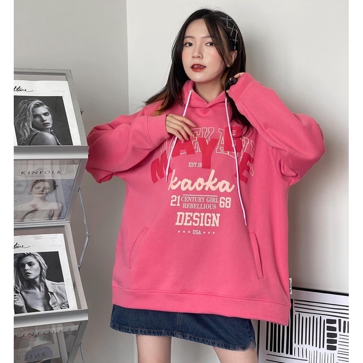 Áo hoodie MAYBE mũ 2 lớp TTA799