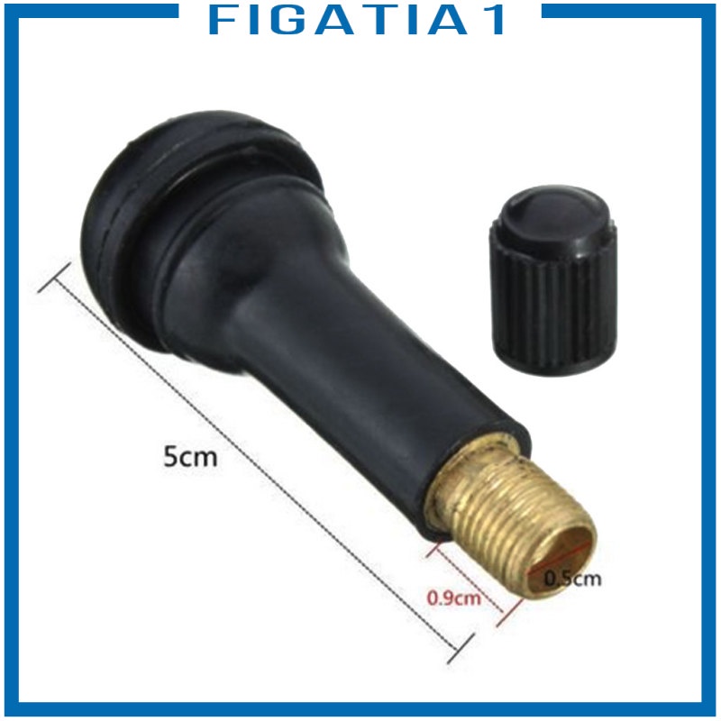 Set 10 Van Lốp Xe Hơi Bằng Cao Su Màu Đen TR414 figatia1