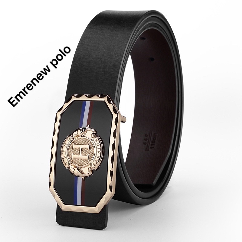 Thắt Lưng Nam Da Bò Cao Cấp Emrenew Polo 2 Lớp Full Hộp Đựng Mặt Khóa Hợp Kim