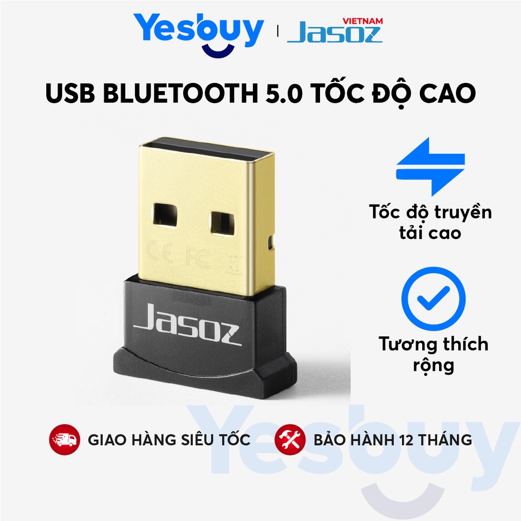 USB Bluetooth 5.0 tốc độ cao JASOZ F112 - Hàng chính hãng - Bảo hành 18 tháng.