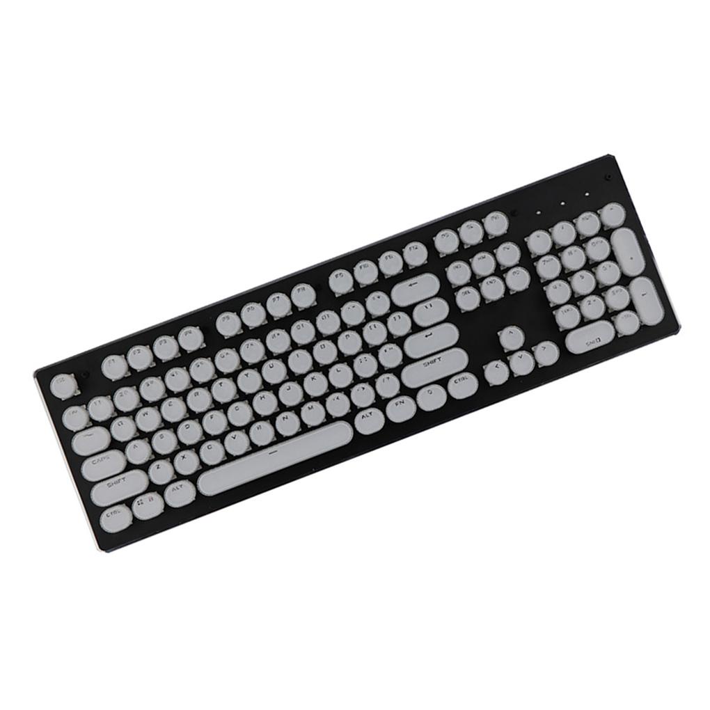 Bộ Vỏ Bọc Bàn Phím Không Dây 104 Phím Bằng ABS Hình Tròn Siêu Bền Tiện Dụng Cho Gia Đình