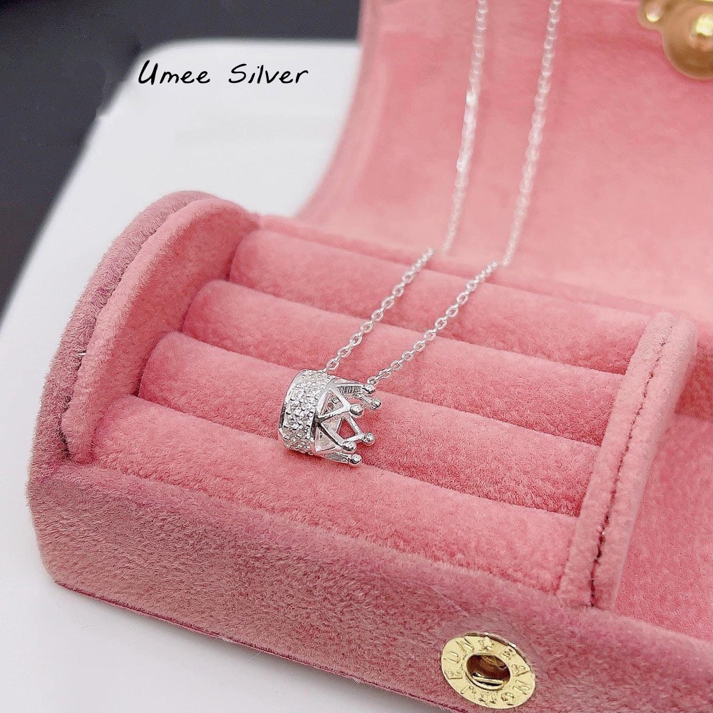 Dây chuyền nữ bạc 925 mặt vương miện, vòng cổ nữ Umee silver, trang sức bạc sáng cực đẹp, đơn giản, thanh lịch