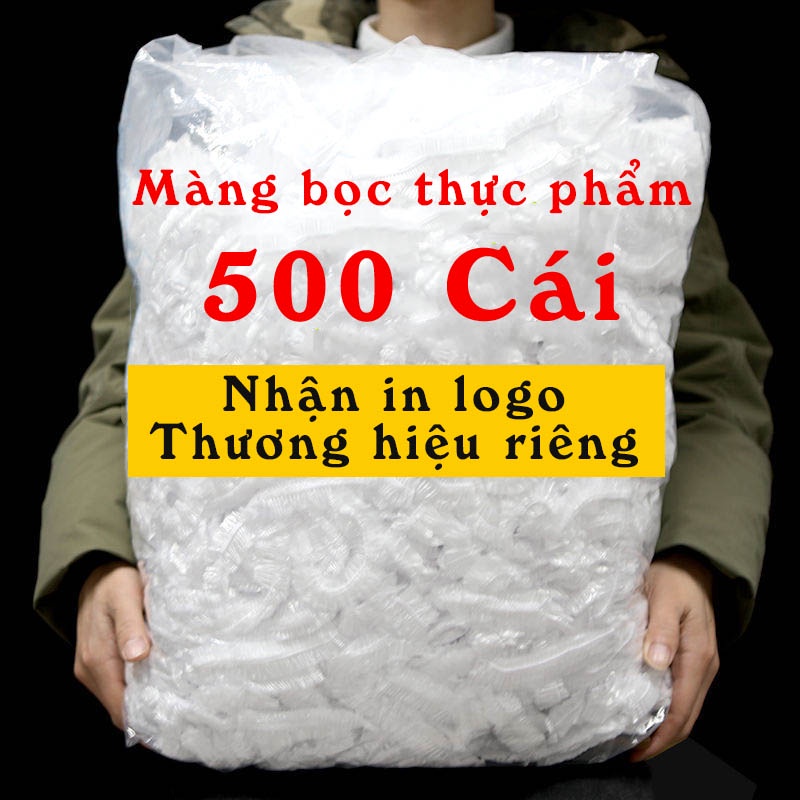 Set 1 túi ( 500c ) màng bọc thực phẩm có bo chun có thể tái sử dụng