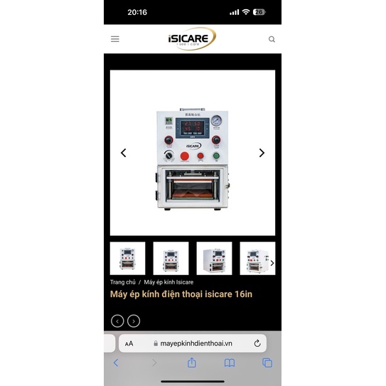 MÁY ÉP KÍNH 16IN GẦM CAO