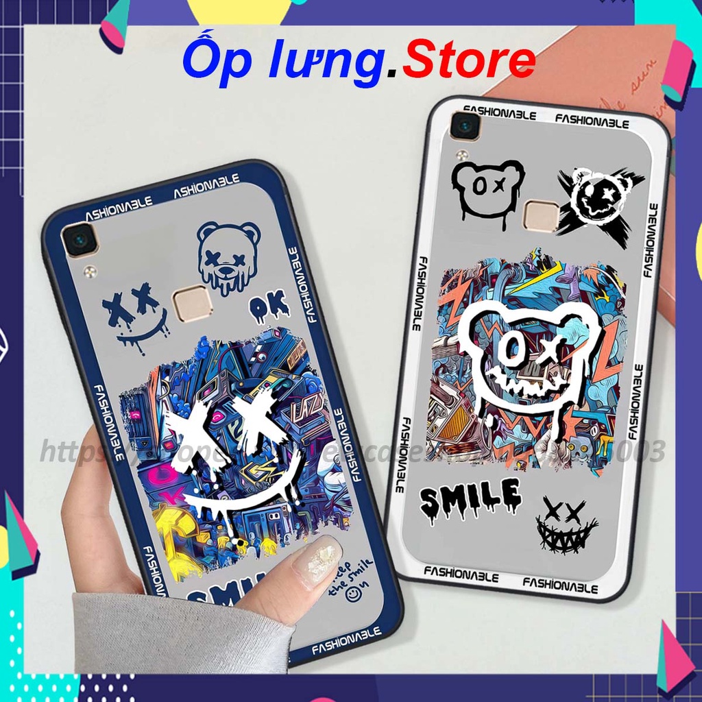 Ốp Vivo V3 MAX in hình Bear Brick,K@ws,smile,...hot trend