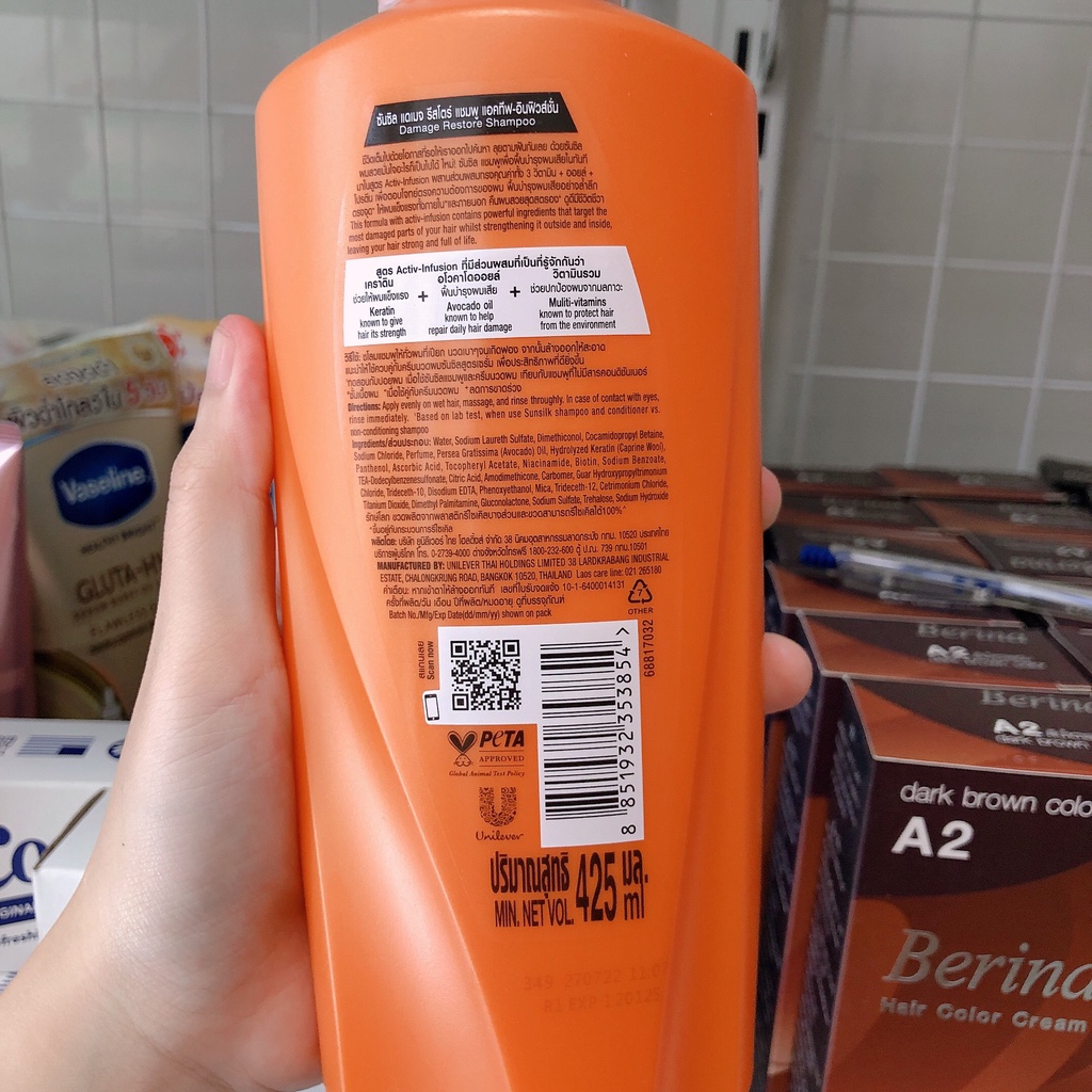 Dầu Gội Sunsilk Thái Lan 425ML