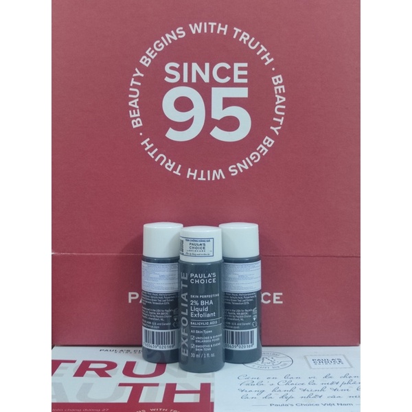 Tẩy da chết hóa học BHA 2% 30ml