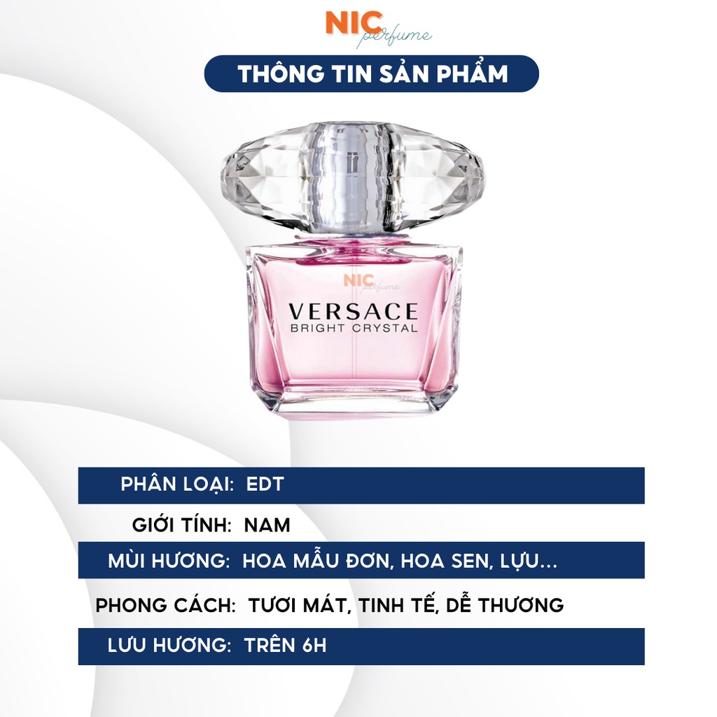 10ml Versace Bright Crystal | Nước hoa nữ