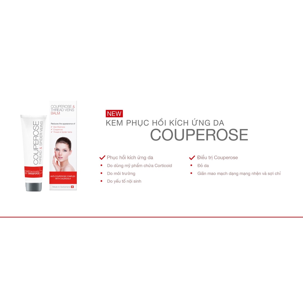 Kem Phục Hồi Kích Ứng Da Couperose Swissforce