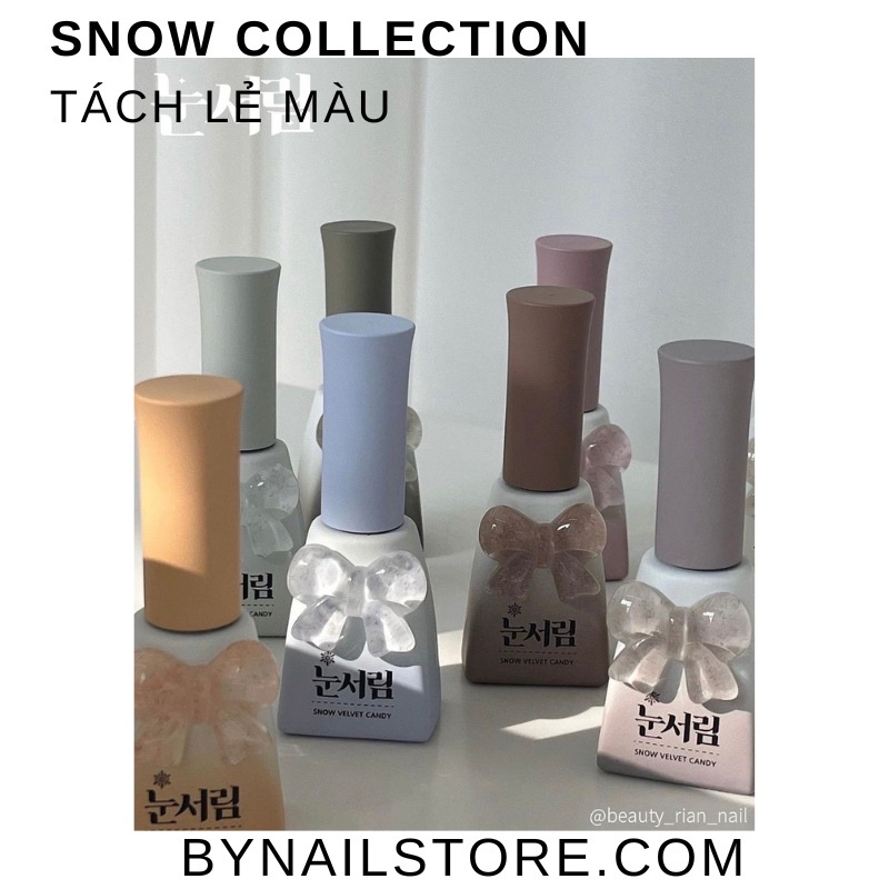 Sơn gel lông cao cấp Hàn Quốc tách lẻ Snow collection (1pcs)