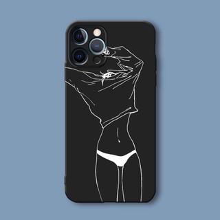 Ốp Điện Thoại Họa Tiết Đường Vẽ Phong Cách Âu Mỹ Cho iPhone11 XS XR 13ProMax 12 12ProMax 11Promax 7plus / 8plus X / XsMax T0IY