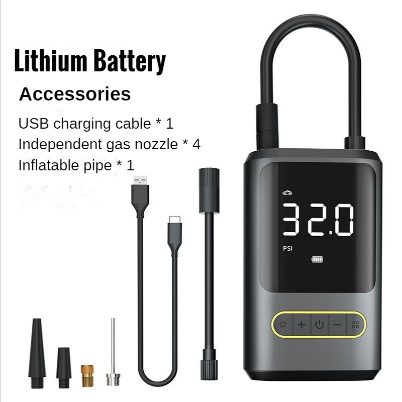 Máy Bơm Lốp Xe Hơi / Xe Máy Kỹ Thuật Số Không Dây 150PSI Nhỏ Gọn Có Thể Sạc Lại