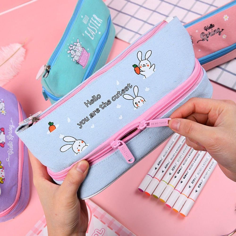 Túi Đựng Bút Hai Lớp Sức Chứa Lớn Tiện Lợi Dễ Sử Dụng