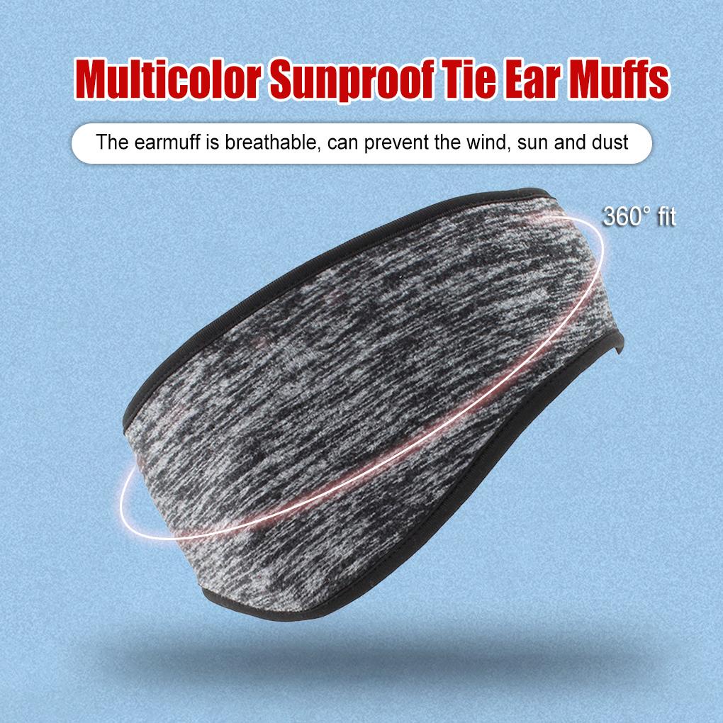 Băng Đô Cài Tóc Bằng Vải Lông Cừu Co Giãn Chống Gió Bảo Vệ Tai Phong Cách Đơn Giản Dùng Khi Chạy Xe Ngoài Trời