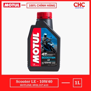 Dầu nhớt xe ga motul scooter le 10w40 1l