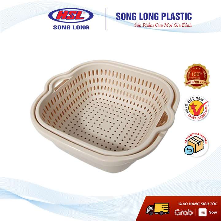 Bộ Rổ Chậu Đa Năng - Size Bé - Trung - Đại- Song Long