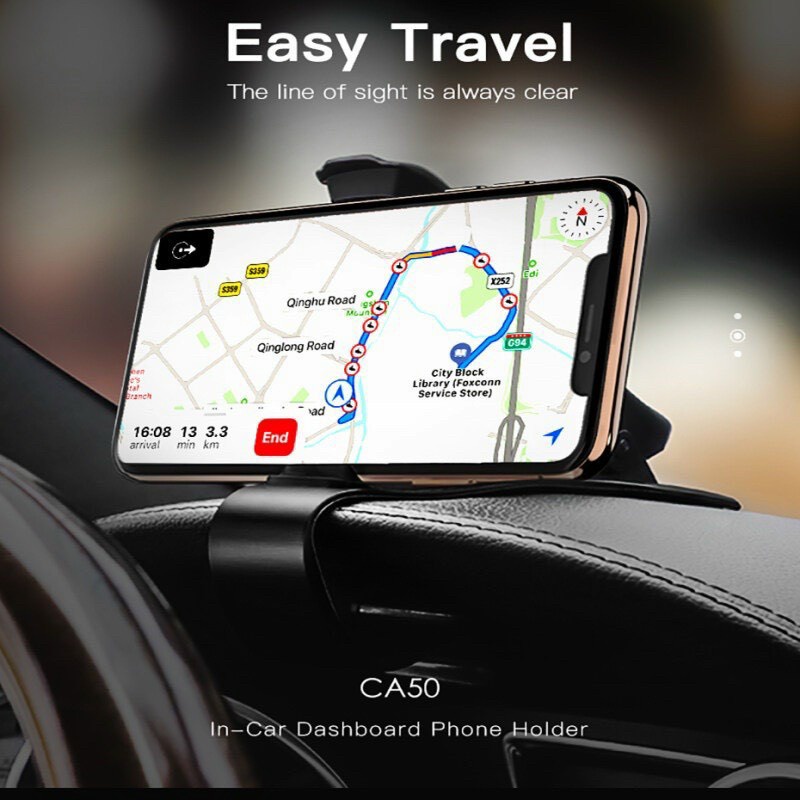 GIÁ ĐỠ KẸP ĐIỆN THOẠI HOCO CA50 TRÊN TAPLO CHO XE HƠI Ô TÔ