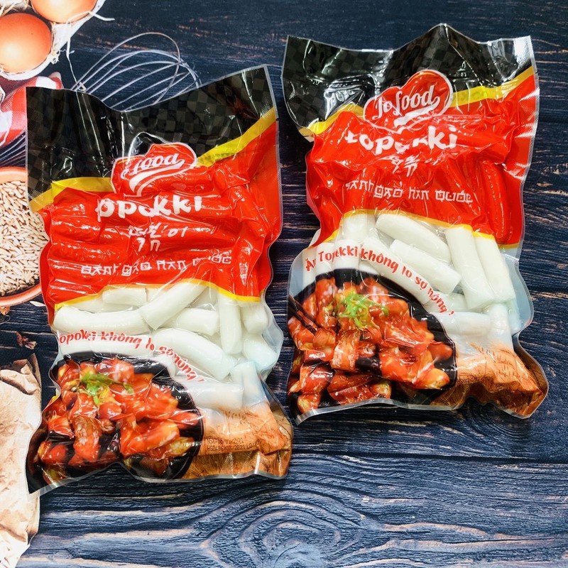 Bánh gạo Topokki truyền thống Jofood gói 500g/ gói 1Kg siu rẻ
