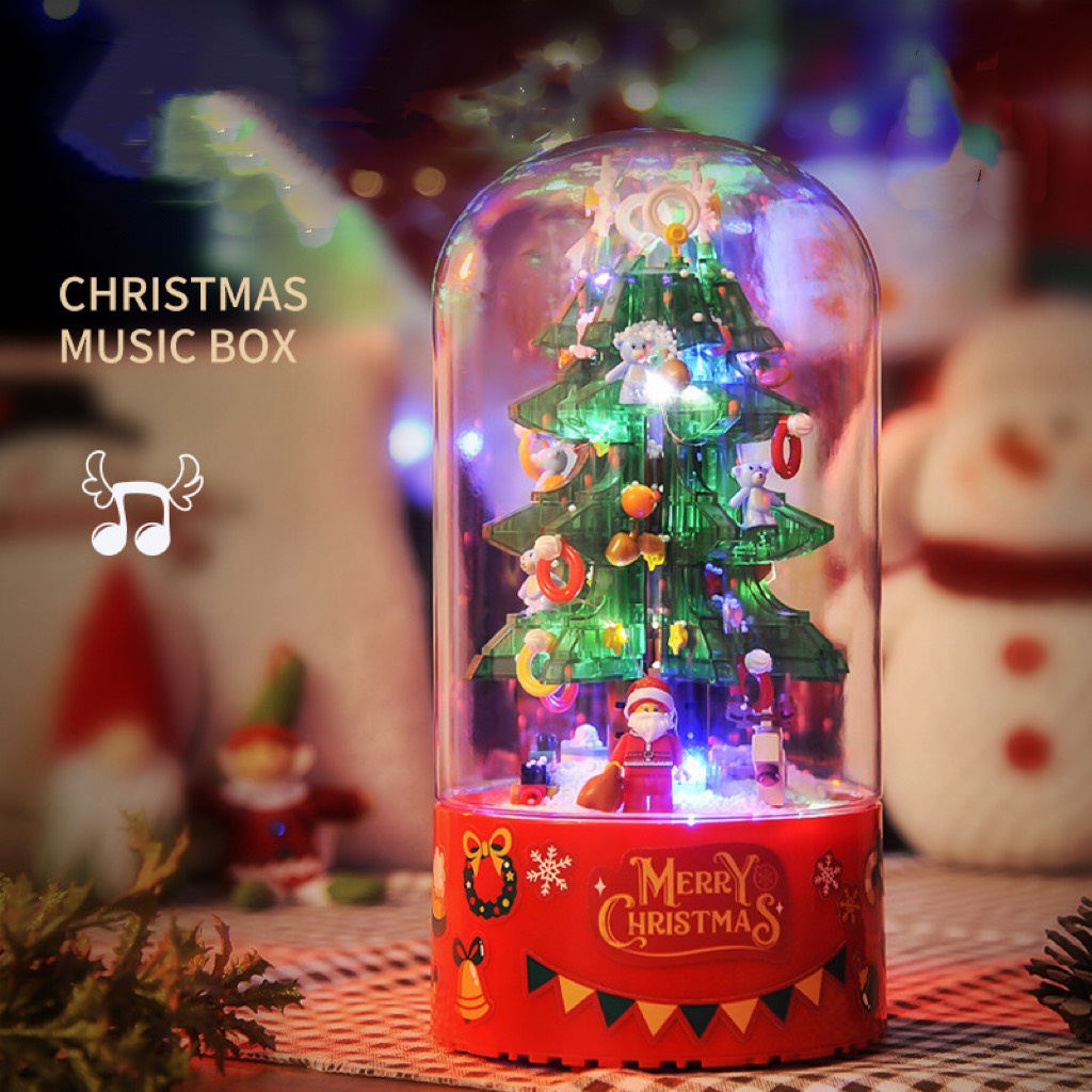 Hộp Nhạc Cây Thông Phun Tuyết