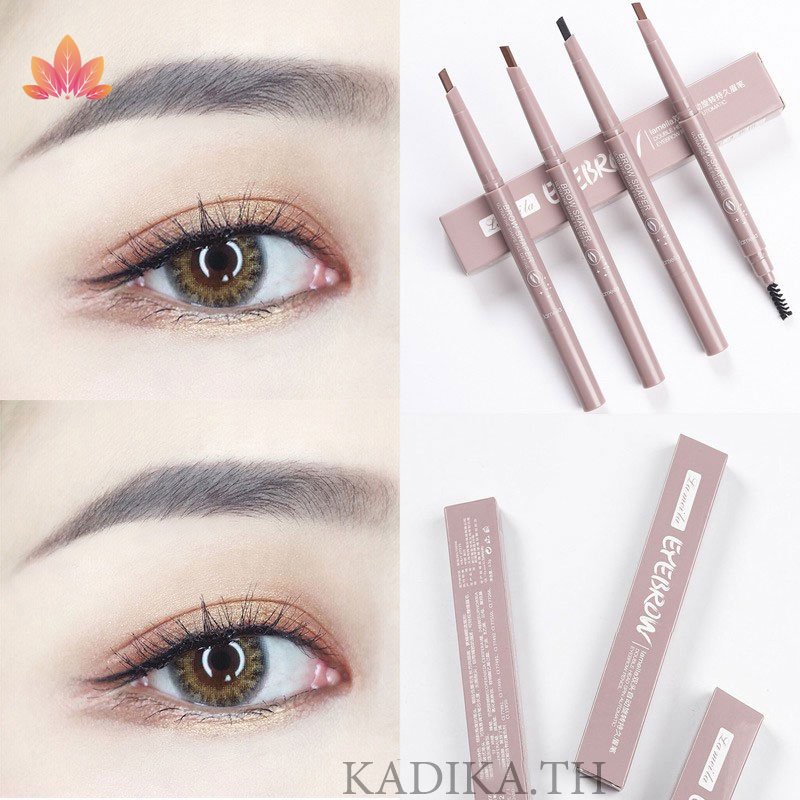 Bút Chì Kẻ Lông Mày Hai Đầu Không Thấm Nước Chống Nhòe Lâu Trôi Cho Người Mới Bắt Đầu JP5