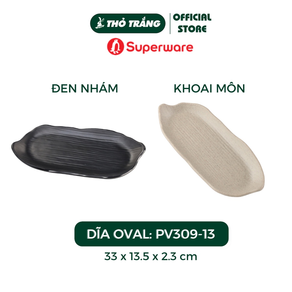 Dĩa nhựa nhám Melamine Srithai Superware cao cấp đa đạng kiểu dáng, màu sắc