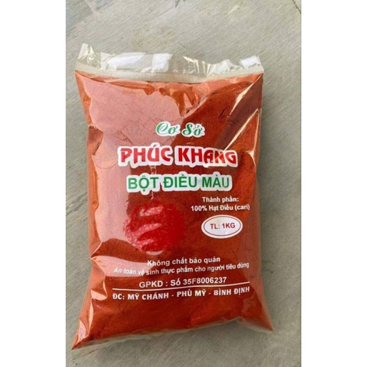 Bột màu điều nguyên chất túi 1kg