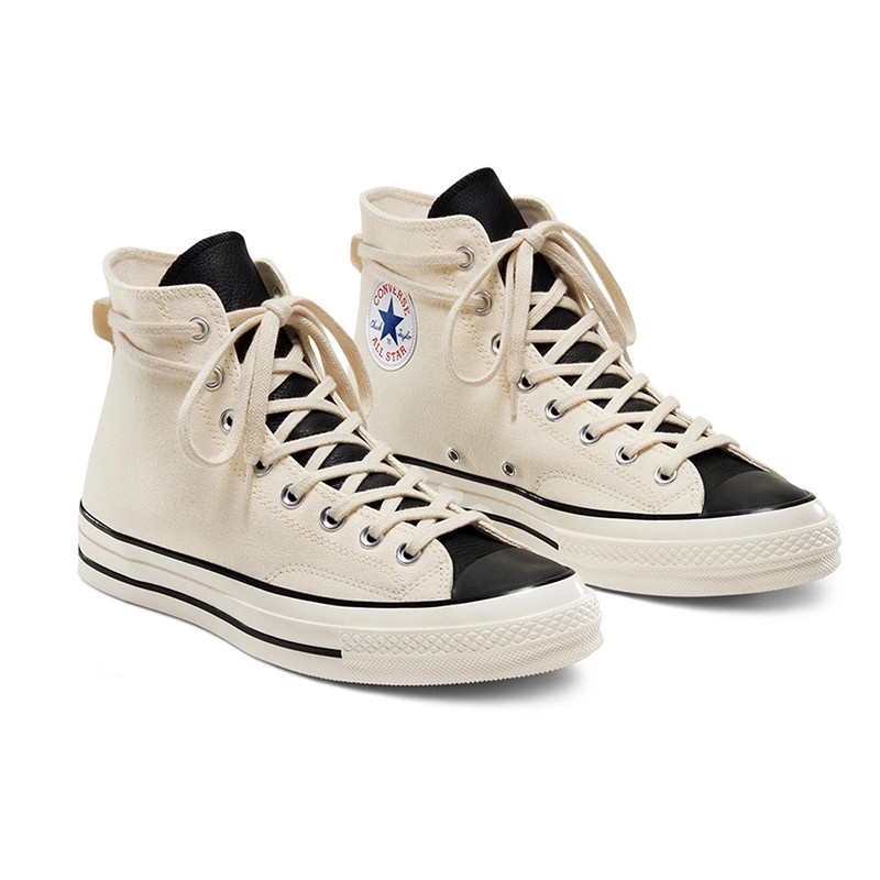 Giày Converse 1970s X Fear X of God Natural high white ̣̣̣(Giày Sneaker Thể Thao Nam Nữ Cv 1970s Fog Trắng Kem)