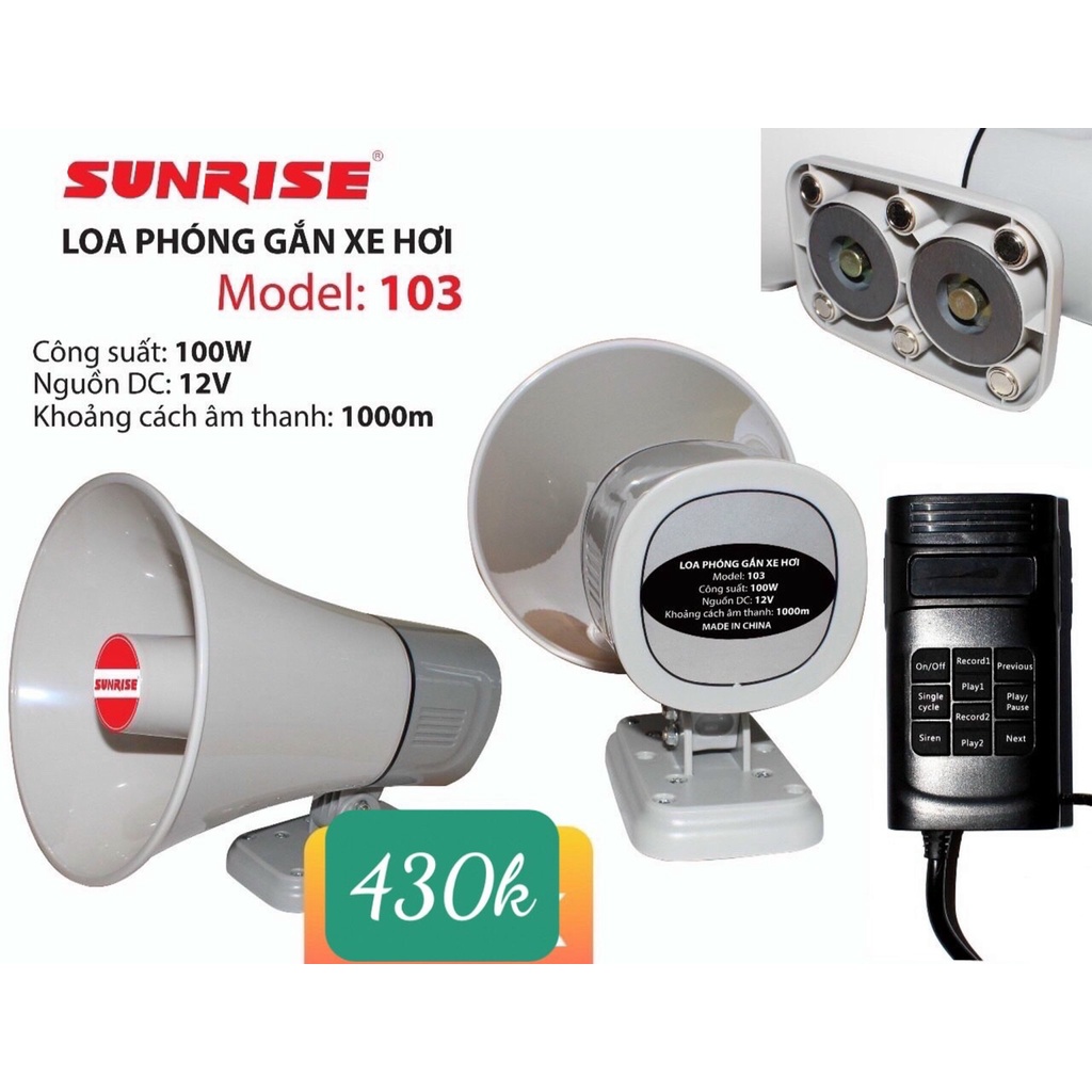 Loa phóng thanh cầm tay Mini Sunrise