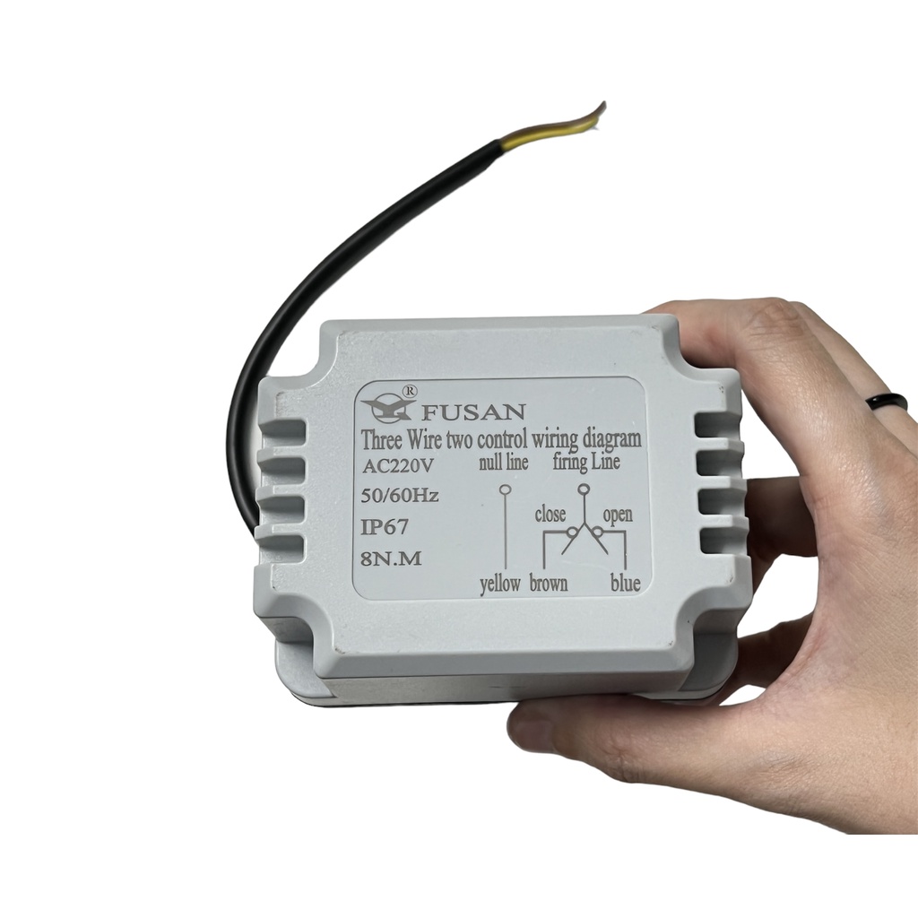 [Van bi điện 2 lỗ] Van khoá nước đóng mở điều khiển bằng motor điện 220v phi 42 49 60