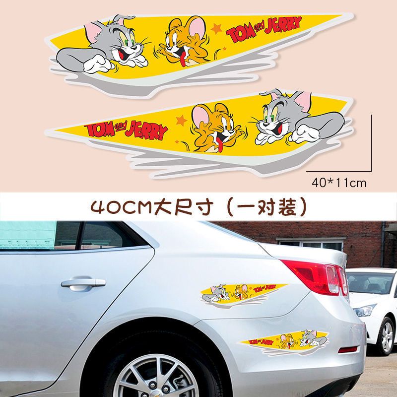 Nhãn Dán Phản Quang Họa Tiết Pikachu Trang Trí Xe Hơi Chống Trầy