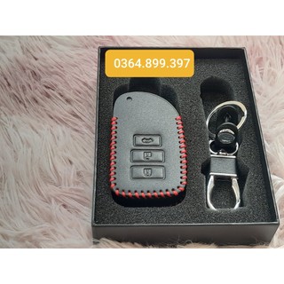 Bao da 2 lớp bọc chìa khóa xe Toyota Vios, Yaris 2019 2020 2021 2022 2023