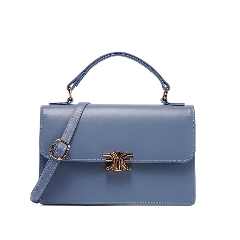 Túi Đeo Chéo Hình Vuông Nhỏ Có Khóa Kim Loại Thời Trang Cho Nữ