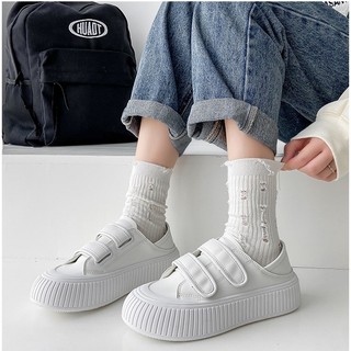 Giầy độn đế 2 quai dán mã 02