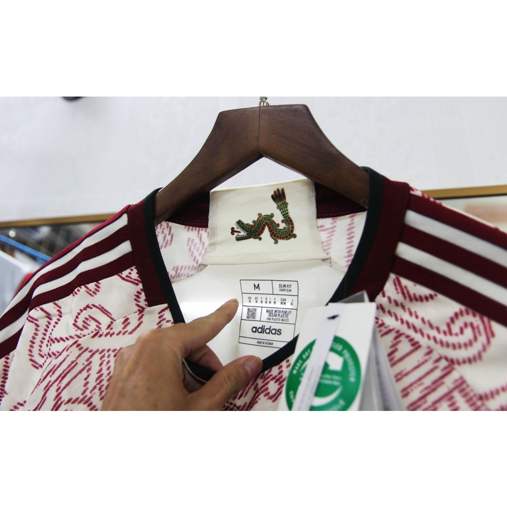 Bộ quần áo bóng đá Đt Mexico mùa WC 22/23 - Bản Player hàng Thái - Mexico Trắng Đỏ sân khách