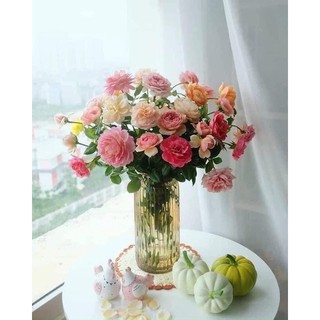 Bình hoa pha lê decor, lọ hoa pha lê vintage