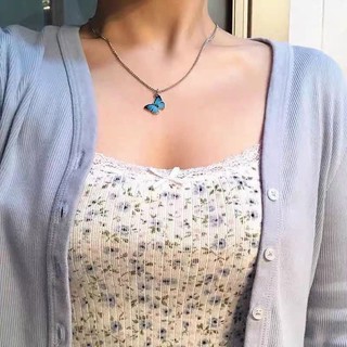 Vòng cổ bướm xanh