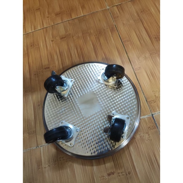 Đế để chậu cây có bánh xe, kệ giá đỡ chậu hoa cây cảnh bằng inox