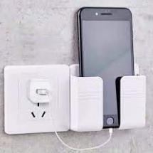 Kệ Dán Tường Để Remote, Đồ Dùng/ Giá Đỡ Sạc Điện Thoại Dán Tường Không Cần Khoan Tiện Lợi