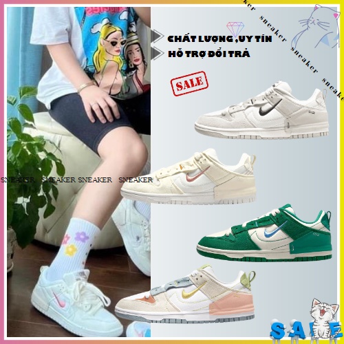 Giày thể thao nam nữ SB duck, Giày Sneaker SB duck xanh lá, SB dunk 7 màu,SB dunk kem bản cao cấp full bill box pk