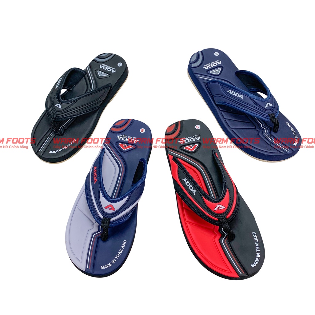 Dép Kẹp Nam, Dép Xỏ Ngón ADDA 2535 Hàng Chính Hãng Thái Lan, Chất Liệu Cao Su Tổng Hợp Bền Nhẹ, Đế Chống Trơn Trượt