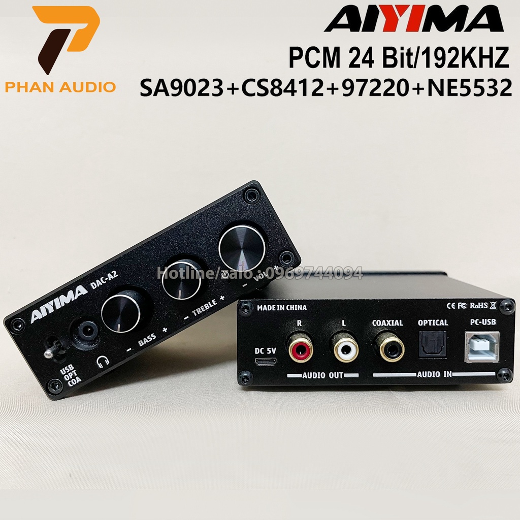 DAC AIYIMA A2 PCM 24bit/192khz - Hàng Chính Hãng