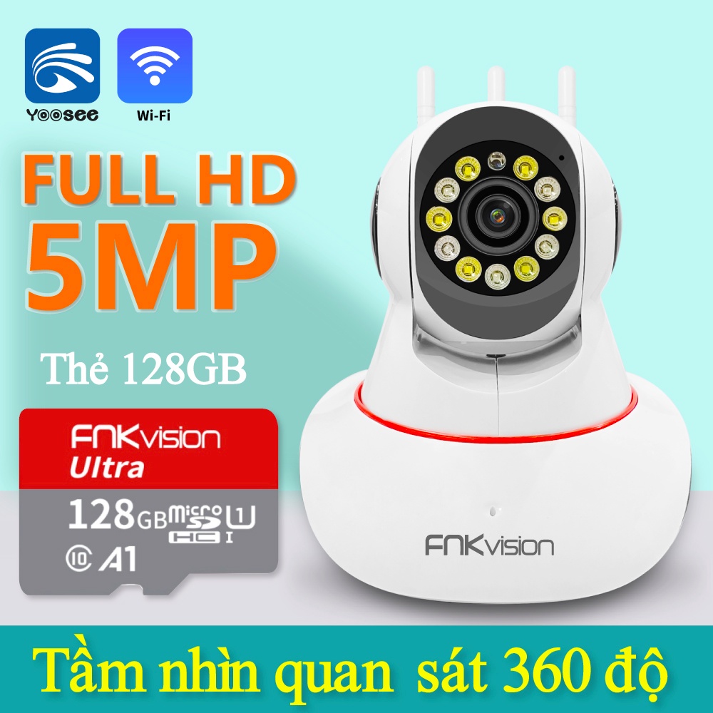 CAMERA IP WIFI YOOSEE 11 LED FNKvision 5.0Mpx Full HD New 2022 - QUAY ĐÊM CÓ MÀU - XOAY 360 ĐỘ - THEO DÕI CHUYỂN ĐỘNG #2
